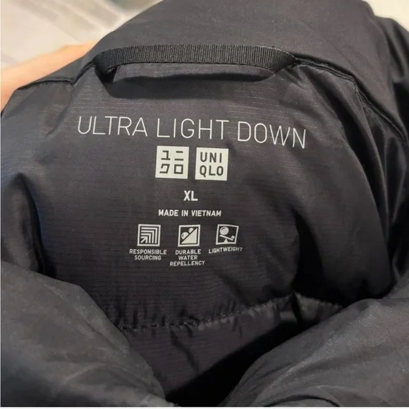 Uniqlo Women's Long Hooded Puffer Coat Black - Picture 4 of 6